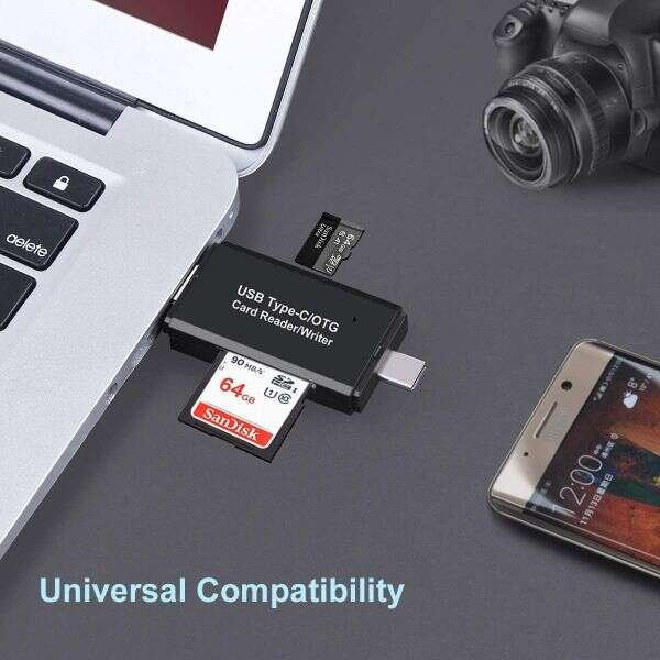 Cardnet -Lettore Universale per Schede SD e TF con Connettore USB